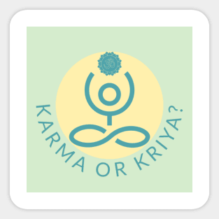Karma or Kryia Sticker